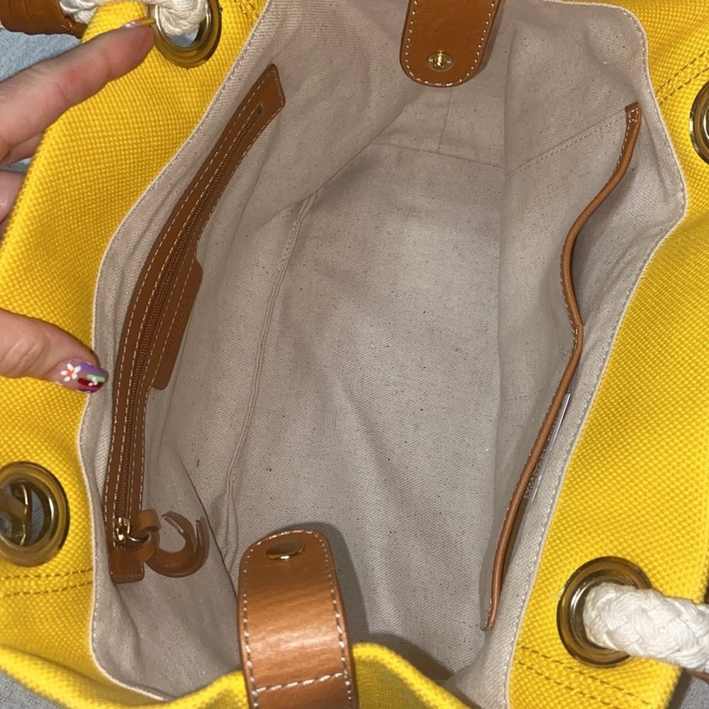 RARE Like new MICHAEL KORS Anchor, Marina Canvas Nautical bag - Picture 13 of 16